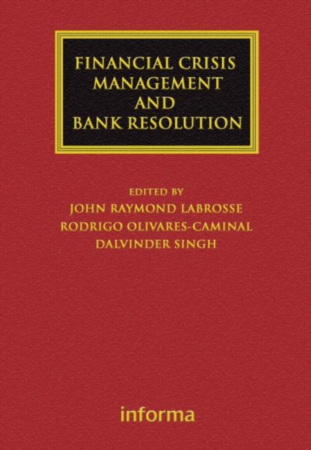 Financial Crisis Management and Bank Resolution, EPUB eBook
