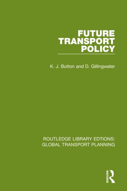 Future Transport Policy, PDF eBook