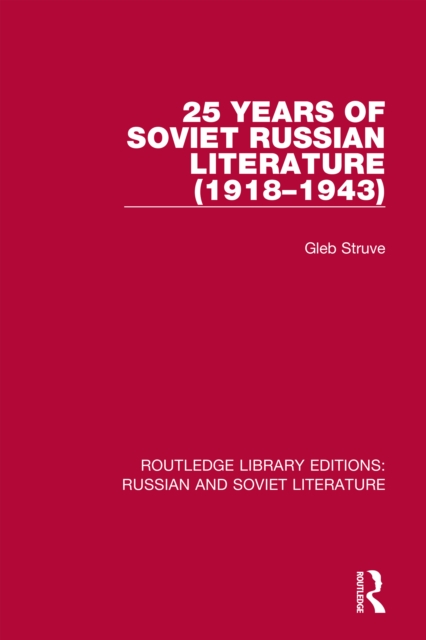 25 Years of Soviet Russian Literature (1918-1943), EPUB eBook