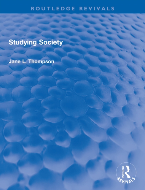 Studying Society, PDF eBook
