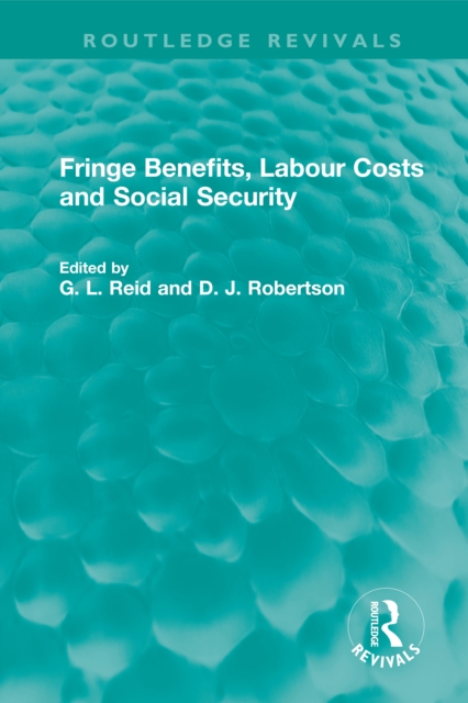 Fringe Benefits, Labour Costs and Social Security, EPUB eBook