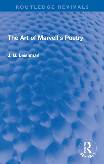 The Art of Marvell's Poetry, PDF eBook