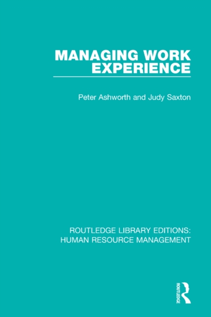 Managing Work Experience, EPUB eBook
