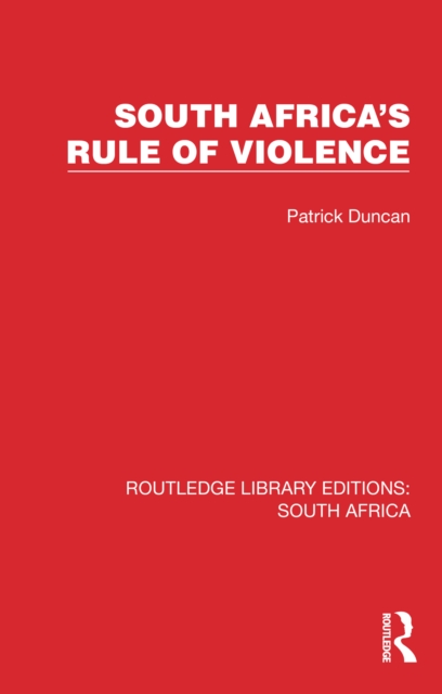 South Africa's Rule of Violence, EPUB eBook