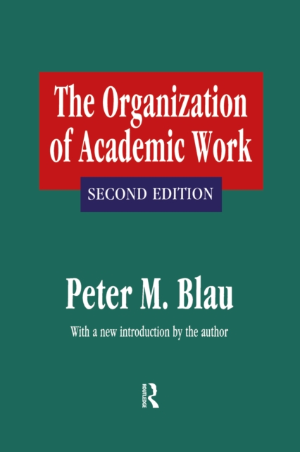 The Organization of Academic Work, PDF eBook