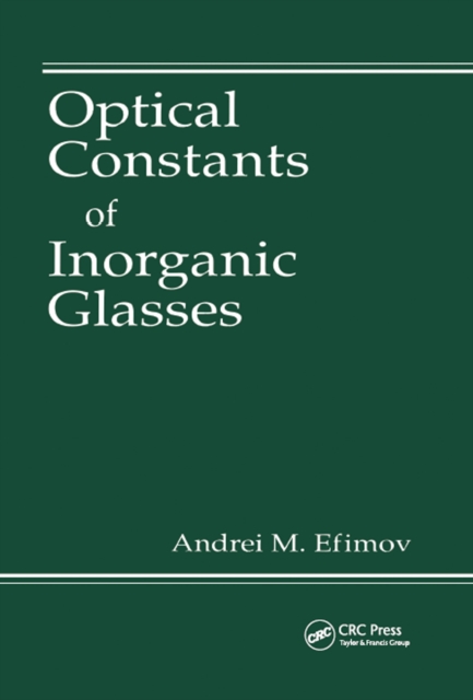 Optical Constants of Inorganic Glasses, PDF eBook