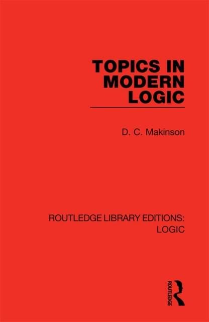 Topics in Modern Logic, PDF eBook