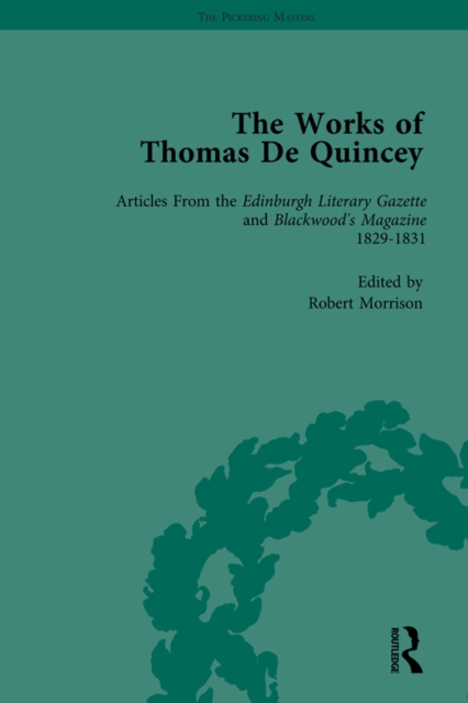 The Works of Thomas De Quincey, Part I Vol 7, EPUB eBook