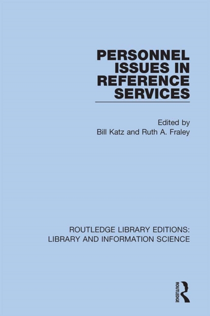 Personnel Issues in Reference Services, PDF eBook