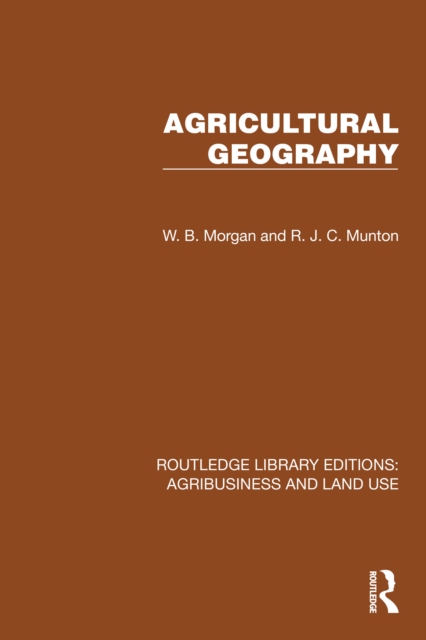 Agricultural Geography, PDF eBook