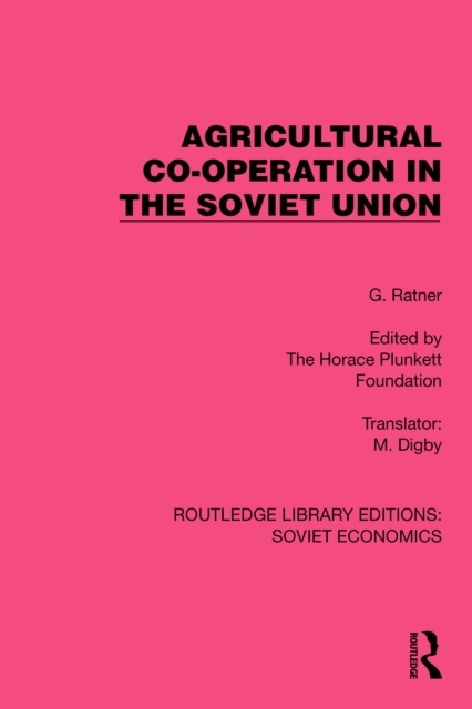 Agricultural Co-operation in the Soviet Union, EPUB eBook