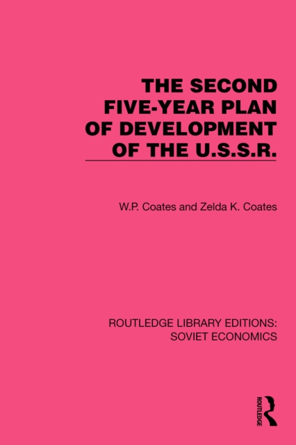 The Second Five-Year Plan of Development of the U.S.S.R., EPUB eBook