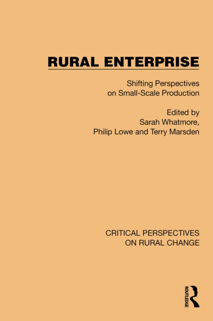 Rural Enterprise : Shifting Perspectives on Small Scale Production, PDF eBook