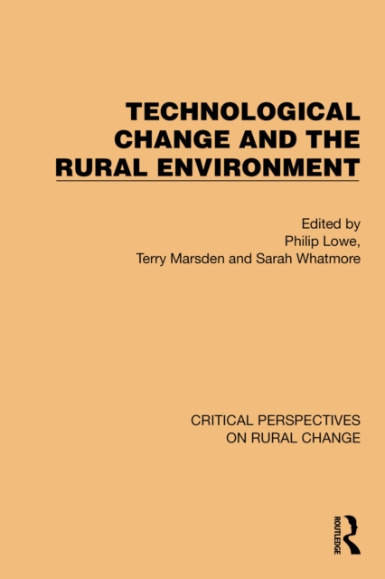 Technological Change and the Rural Environment, PDF eBook