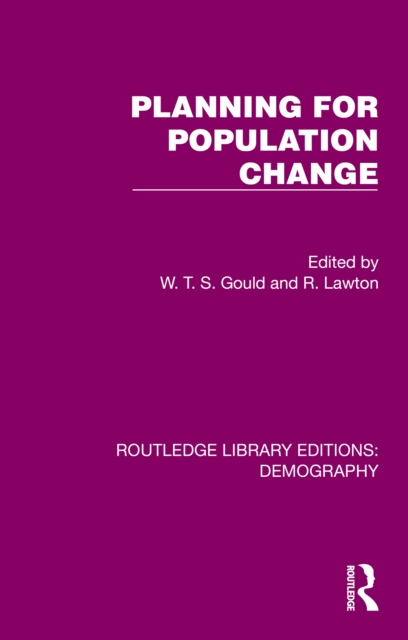 Planning for Population Change, PDF eBook