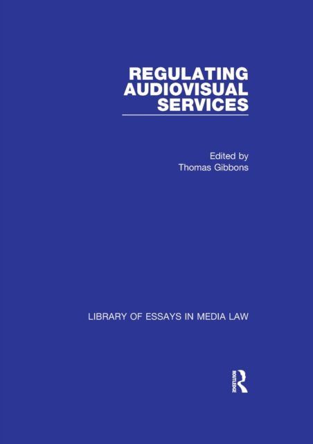Regulating Audiovisual Services, PDF eBook