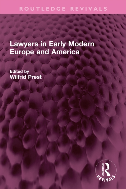 Lawyers in Early Modern Europe and America, EPUB eBook
