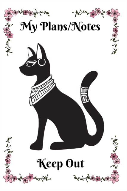 Egyptian Cat Bastet Planner/Notebook With Pink Frame, Paperback / softback Book