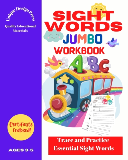 Sight Words Jumbo Workbook : Trace and Practice Essential Words (for Pre K, Kindergarten, Toddlers), Paperback / softback Book
