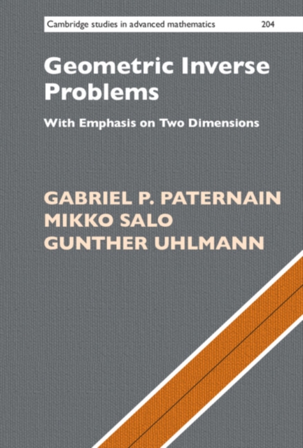 Geometric Inverse Problems : With Emphasis on Two Dimensions, PDF eBook