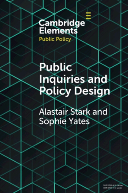 Public Inquiries and Policy Design, Paperback / softback Book