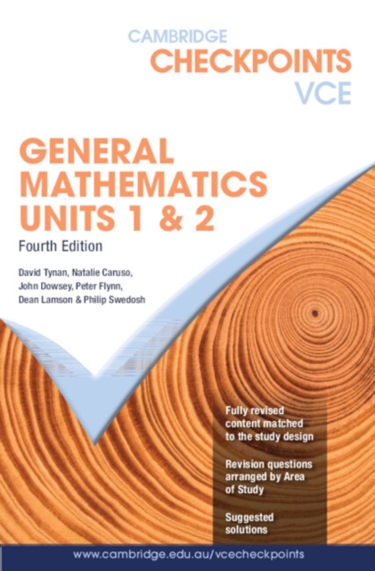 Cambridge Checkpoints VCE General Mathematics Units 1&2, Paperback Book
