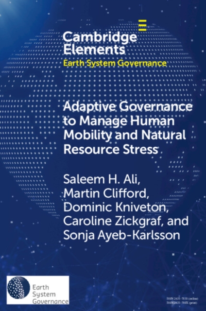 Adaptive Governance to Manage Human Mobility and Natural Resource Stress, EPUB eBook