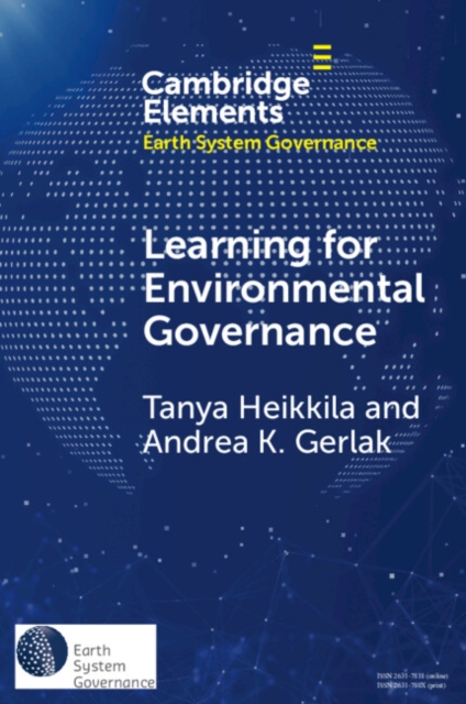 Learning for Environmental Governance : Insights for a More Adaptive Future, Paperback / softback Book