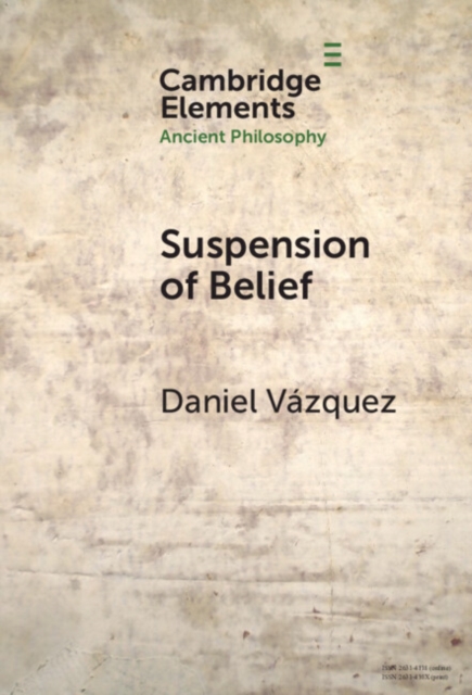 Suspension of Belief, Hardback Book