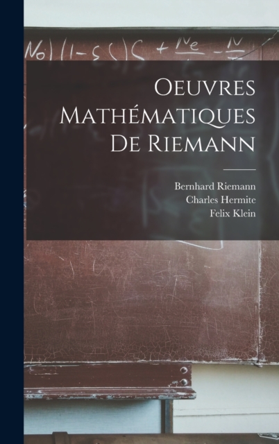 Oeuvres mathematiques de Riemann, Hardback Book