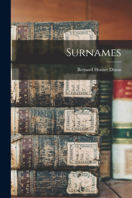Surnames, Paperback / softback Book