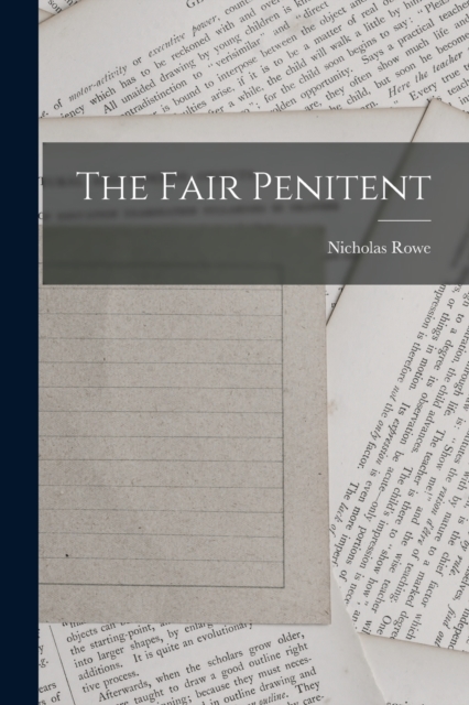 The Fair Penitent, Paperback / softback Book