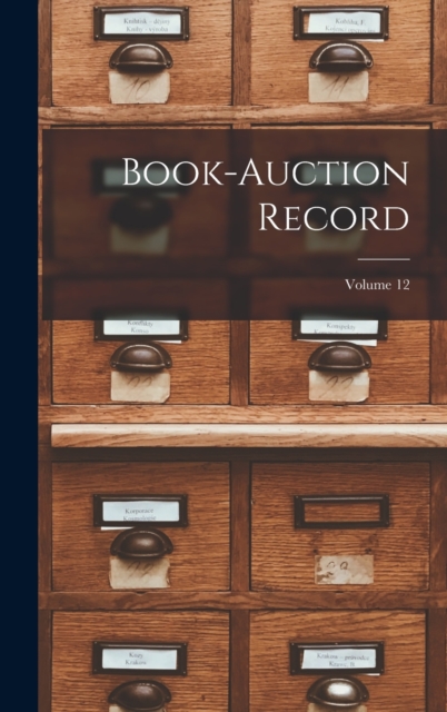 Book-auction Record; Volume 12, Hardback Book
