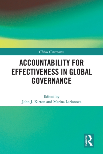 Accountability for Effectiveness in Global Governance, Paperback / softback Book