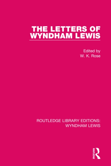 The Letters of Wyndham Lewis, Hardback Book