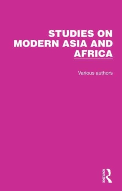 Studies on Modern Asia and Africa : 7 Volume Set, Mixed media product Book