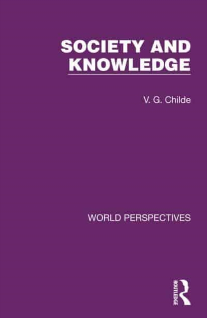 Society and Knowledge, Hardback Book