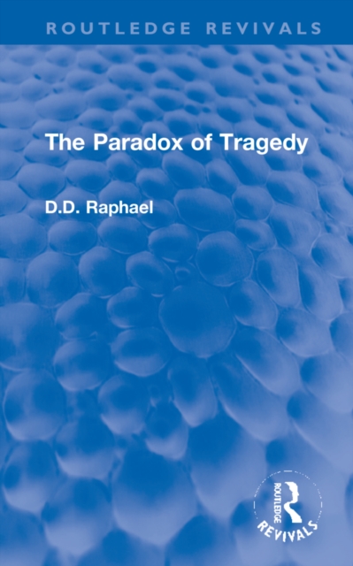 The Paradox of Tragedy, Hardback Book
