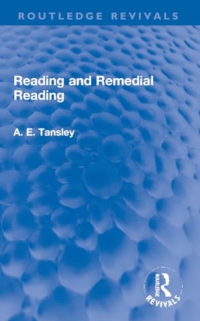Reading and Remedial Reading, Paperback / softback Book