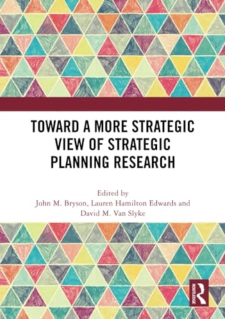 Toward a More Strategic View of Strategic Planning Research, Paperback / softback Book