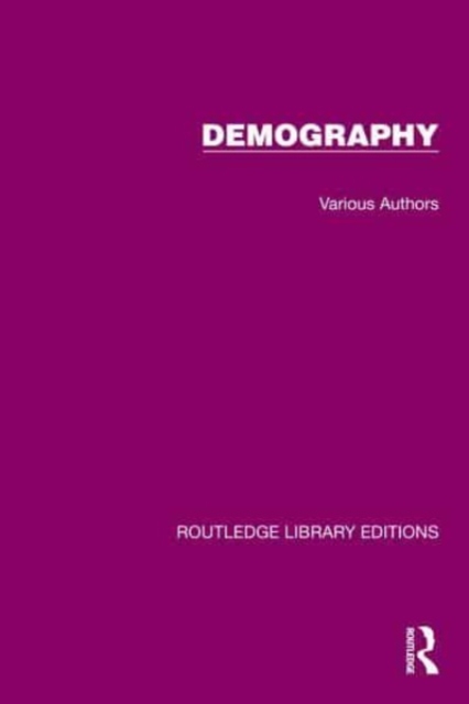 Routledge Library Editions: Demography, Multiple-component retail product Book