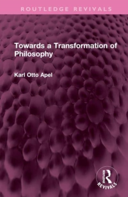 Towards a Transformation of Philosophy, Hardback Book