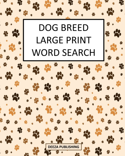 Dog Breed Large Print Word Search, Paperback / softback Book