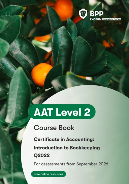 AAT Introduction to Bookkeeping : Course Book: BPP Learning Media ...