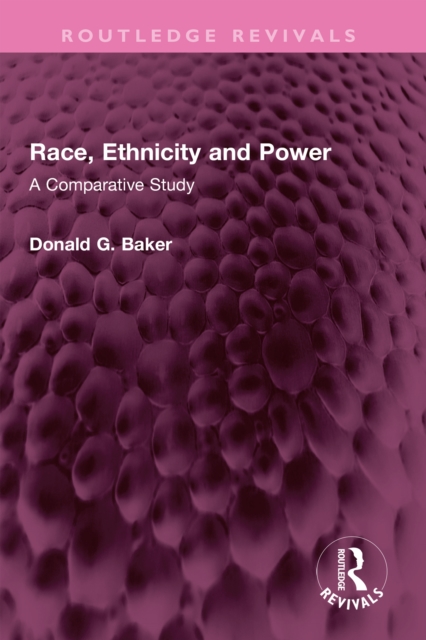 Race, Ethnicity and Power : A Comparative Study, PDF eBook