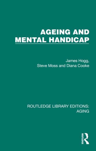 Ageing and Mental Handicap, PDF eBook