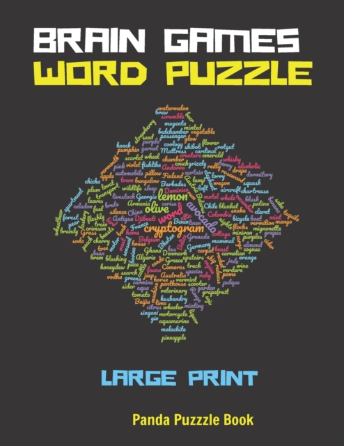 Brain Games Word Puzzle Large Print : Activity Book For Adults, Paperback / softback Book