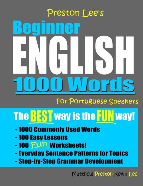 Preston Lee's Beginner English 1000 Words For Portuguese Speakers, Paperback / softback Book