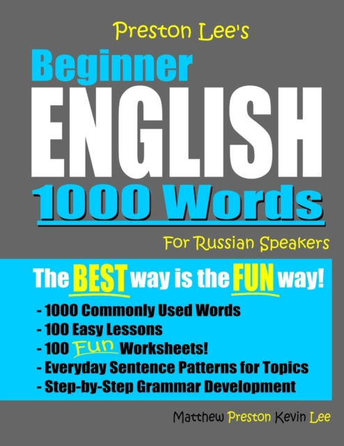 Preston Lee's Beginner English 1000 Words For Russian Speakers, Paperback / softback Book