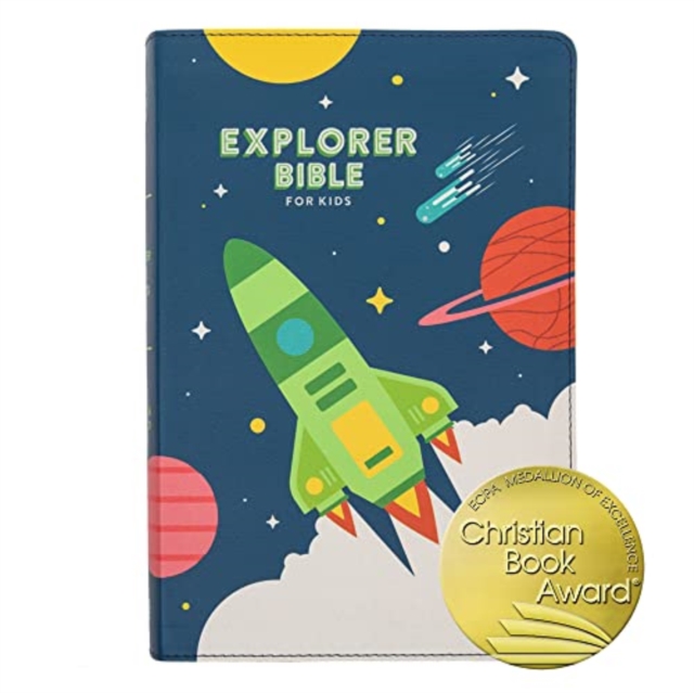 CSB Explorer Bible for Kids, Blast Off LeatherTouch, Indexed, Leather / fine binding Book